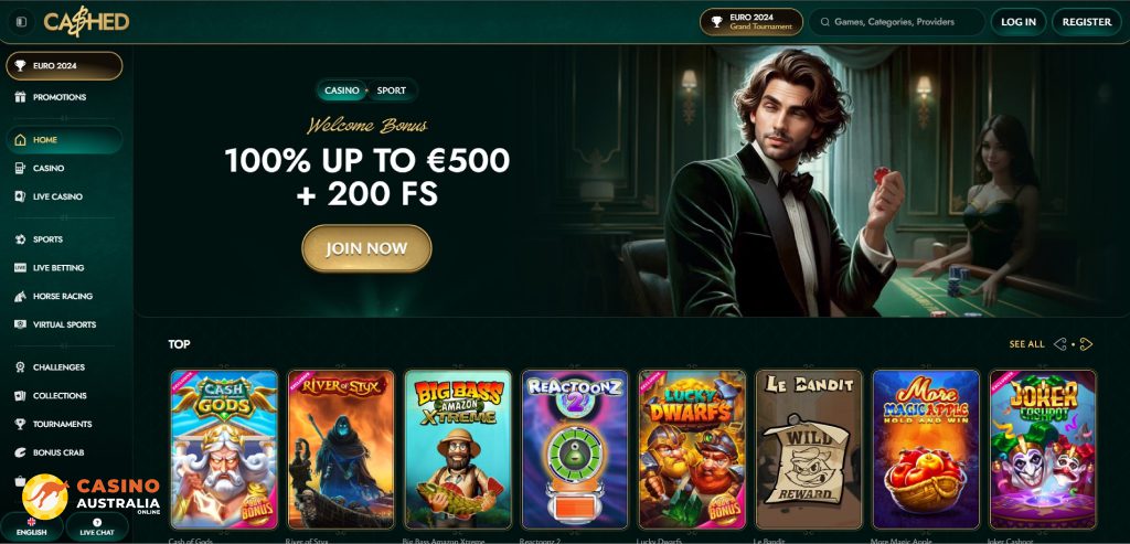 Cashed Casino Review Australia