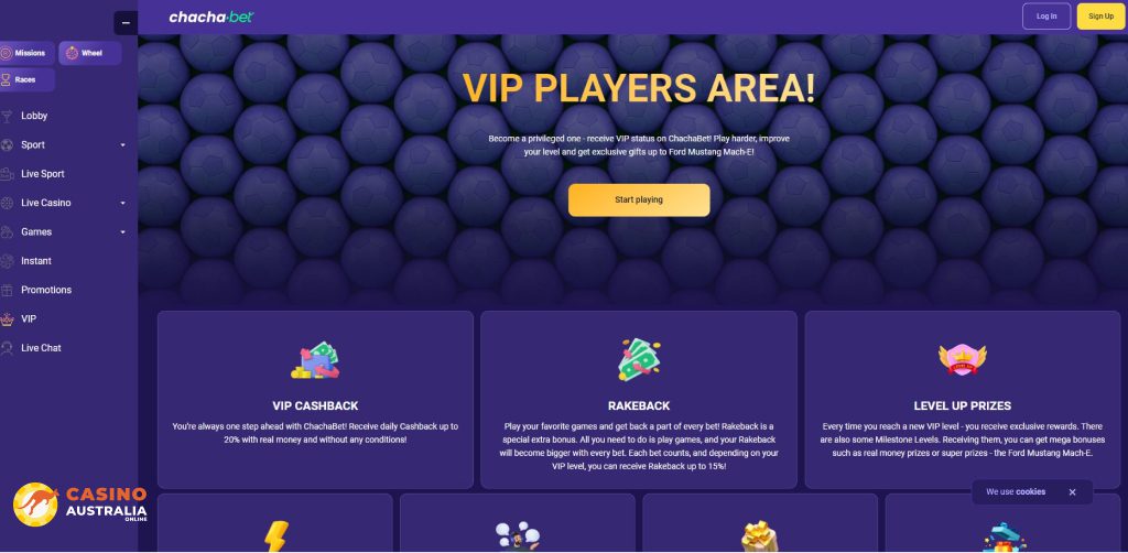 Vip Program at ChachaBet Casino Australia