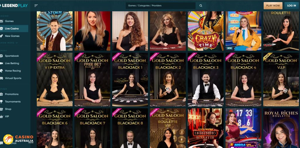 LegendPlay Casino Live Games Australia