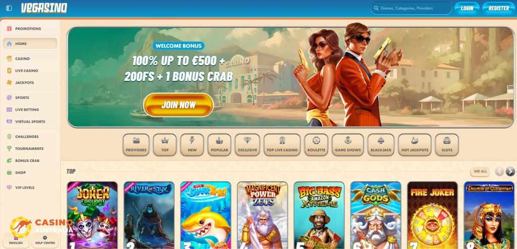 Vegasino Casino Review Australia