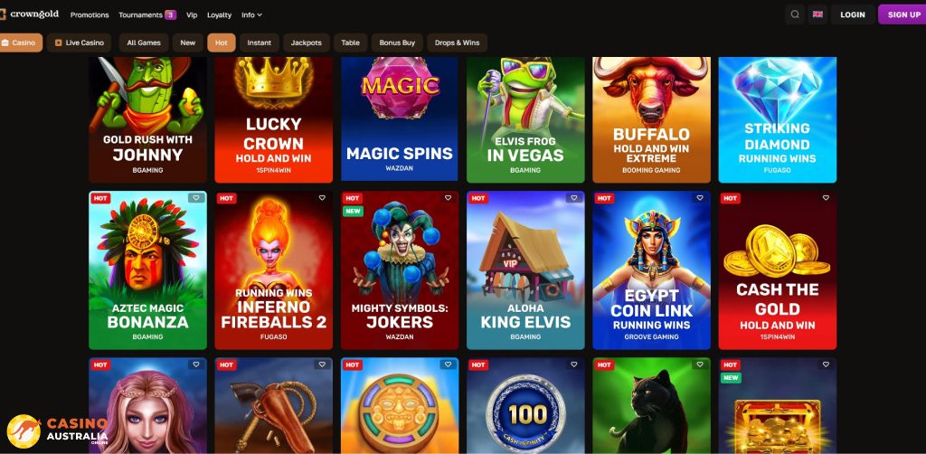 CrownGold Casino Games Australia