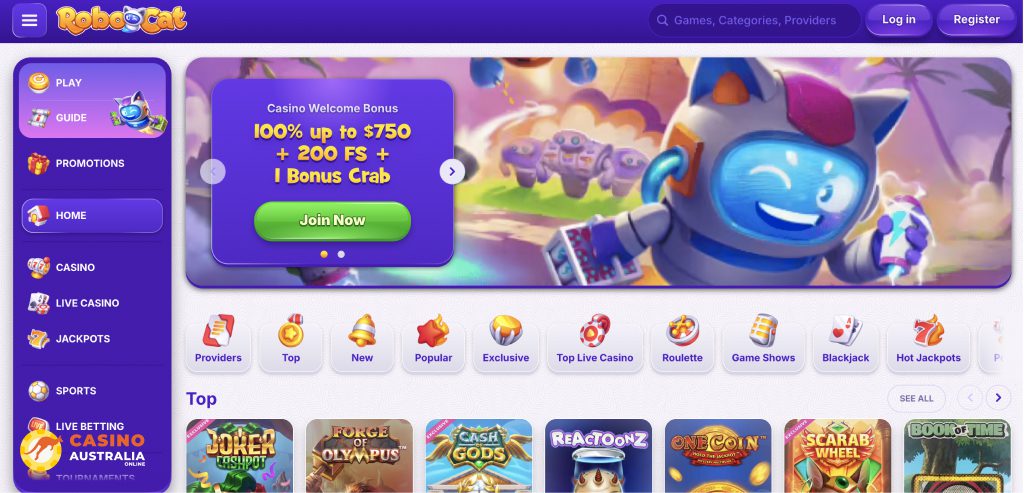 RoboCat Casino Review Australia