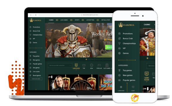 Casinia Casino Mobile Devices