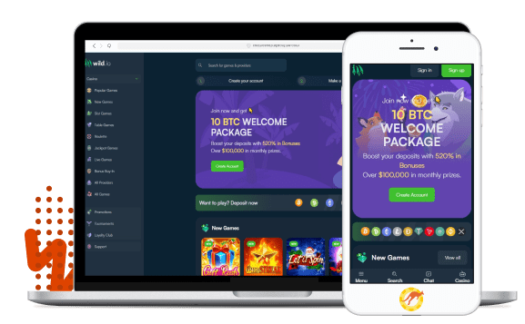 Wild.io Casino Mobile Devices