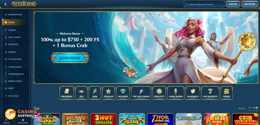 Ocean Spin Casino Review Australia