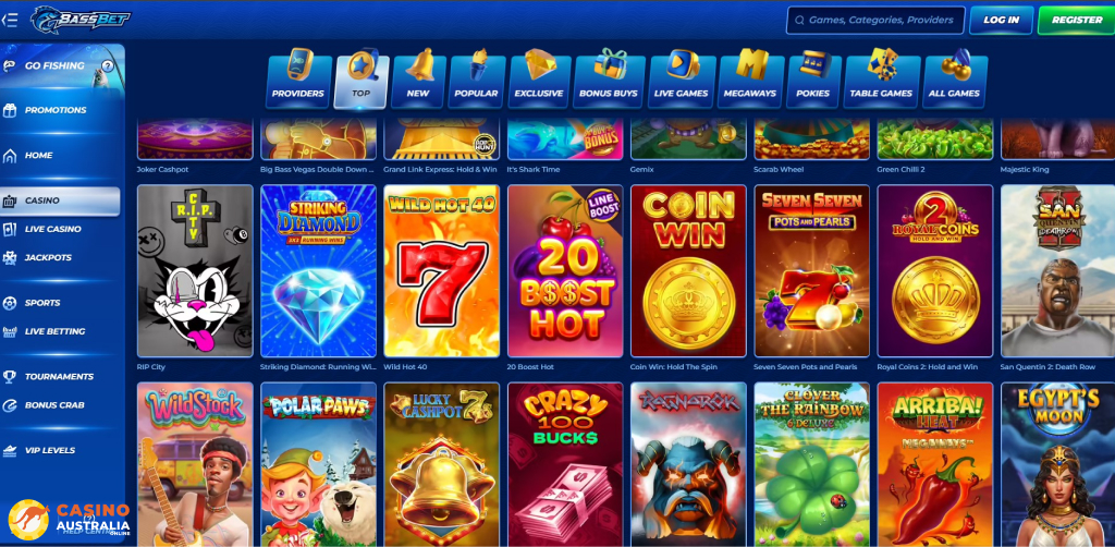 BassBet Casino Games Australia