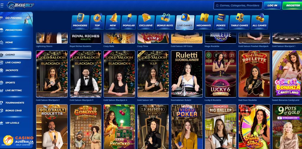 BassBet Casino Live Games Australia