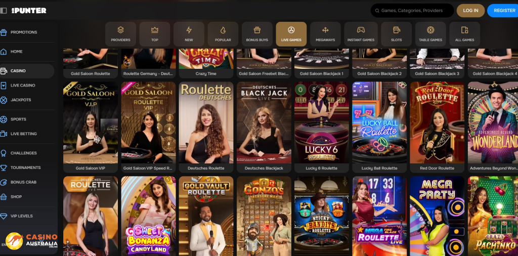 MrPunter Casino Live Games Australia