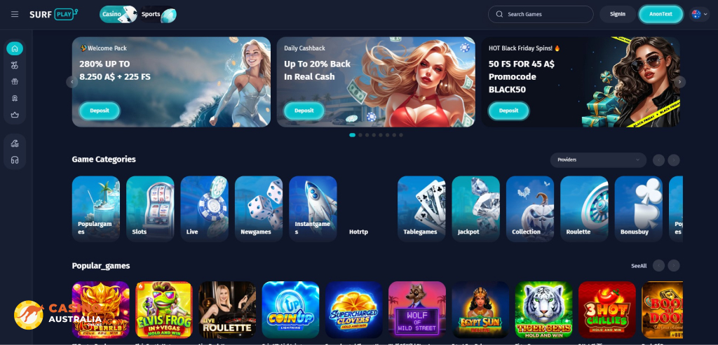 Surfplay Casino Review Australia