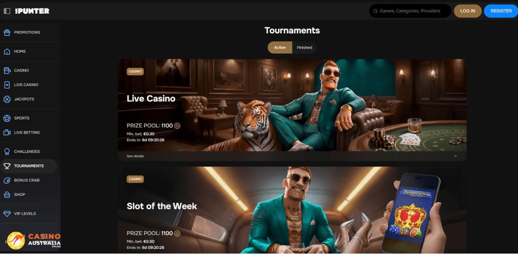 Tournaments at MrPunter Casino Australia