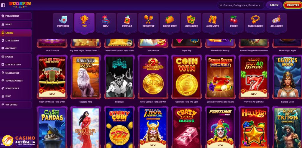 Duospin Casino Games Australia