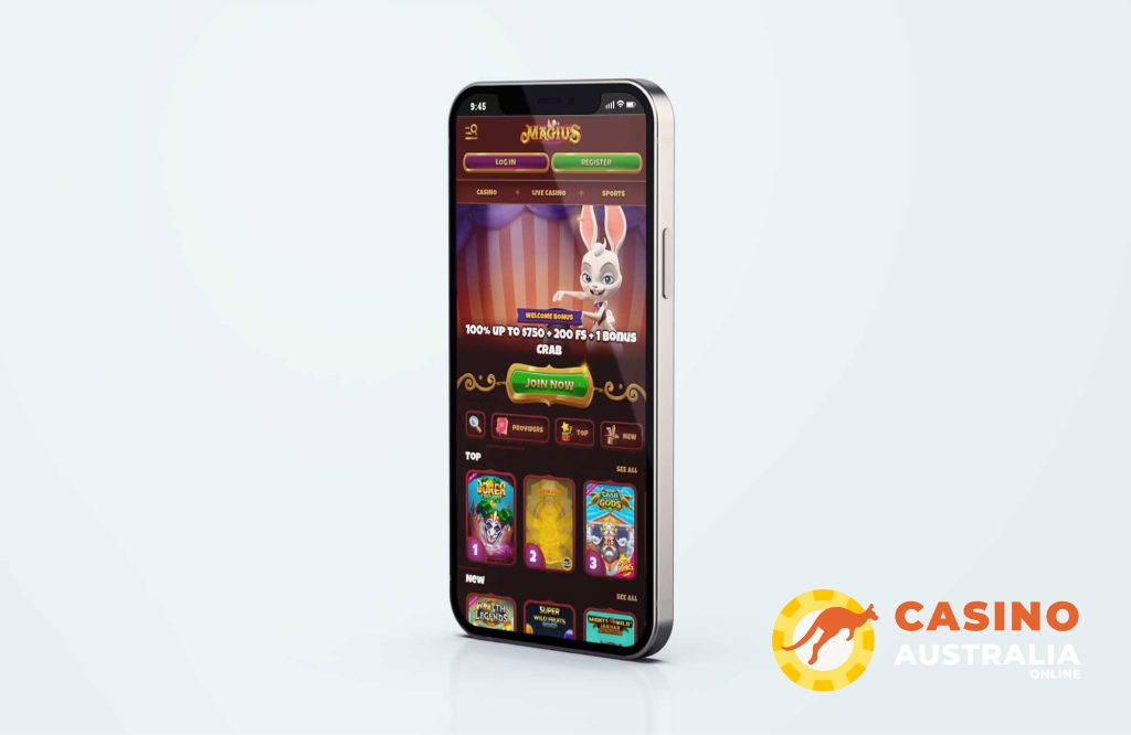 Magius Casino Mobile Version