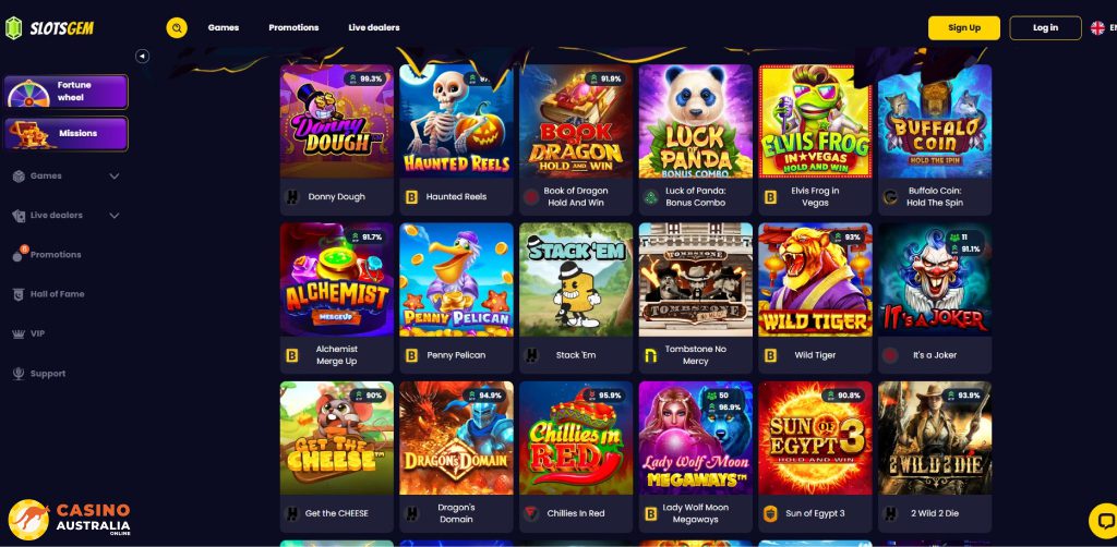 SlotsGem Casino Games Australia