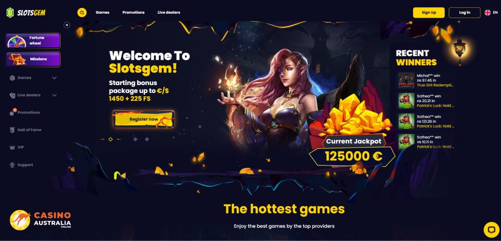 SlotsGem Casino Review Australia