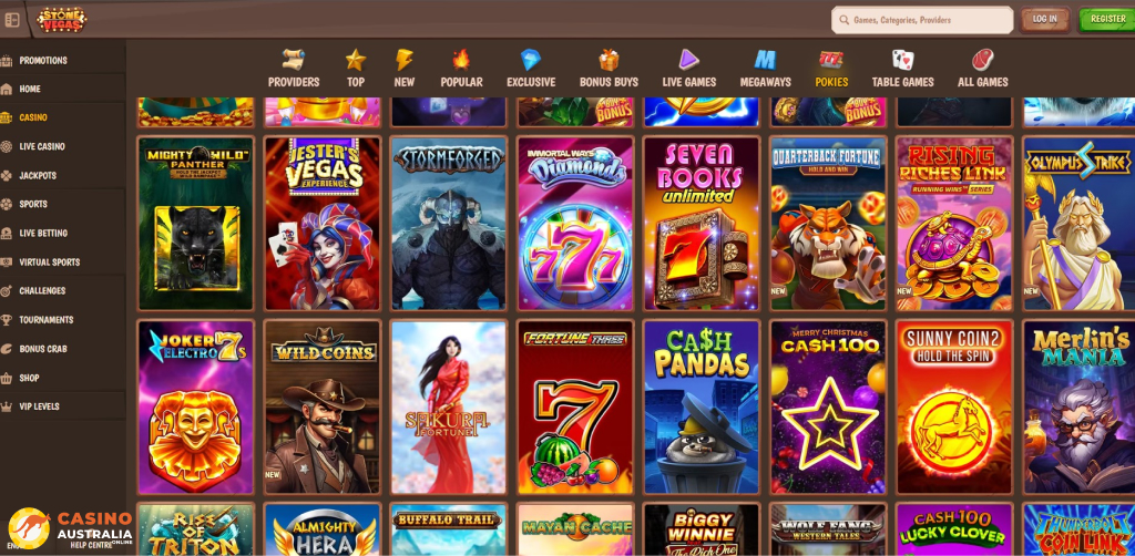 Stonevegas Casino Games Australia