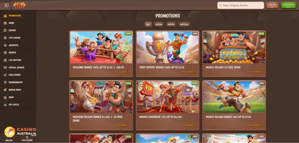 Stonevegas Casino Promotions Australia