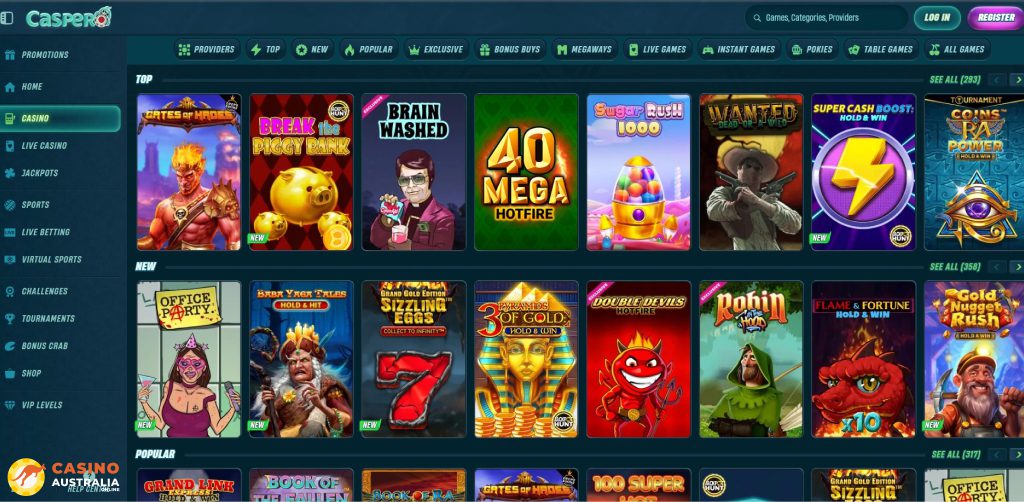 Caspero Casino Games Australia