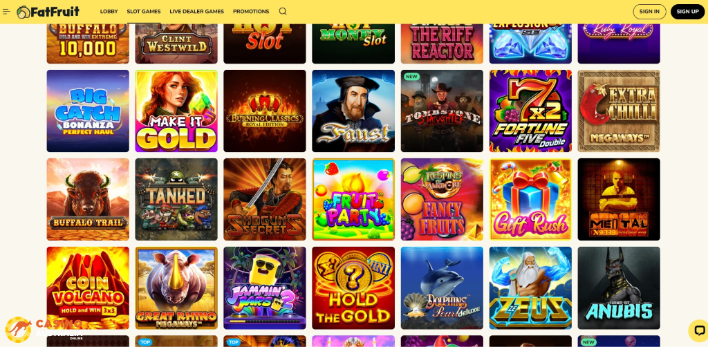 FatFruit Casino Games Australia