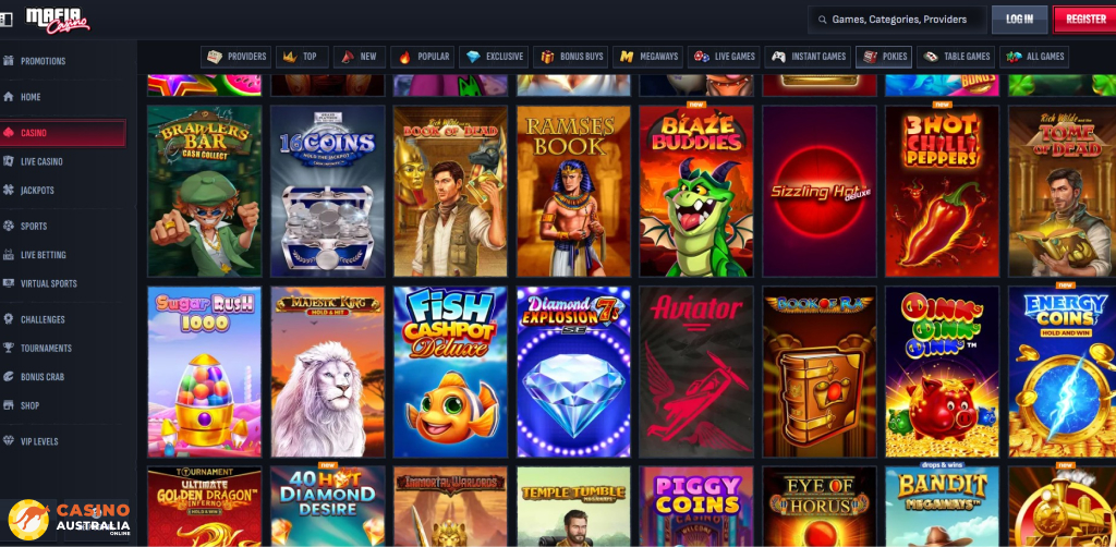Mafia Casino Games Australia