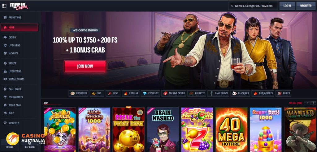 Mafia Casino Review Australia