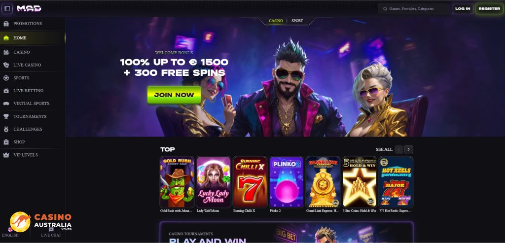 MadCasino Review Australia