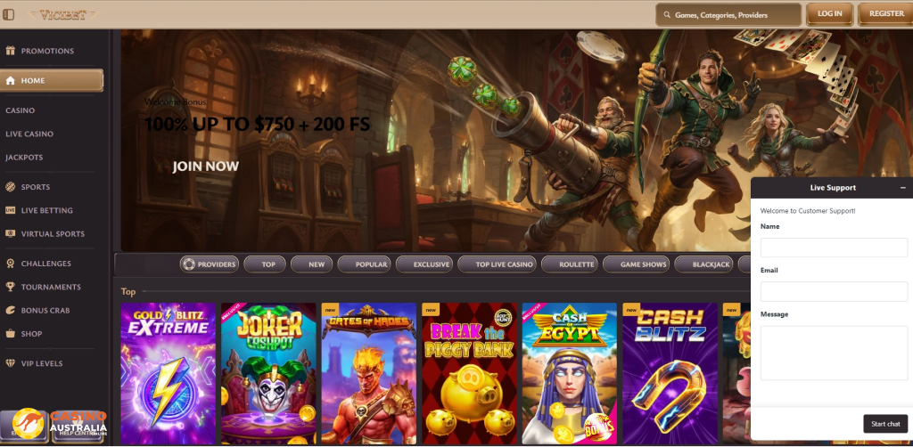 Customer Support at ViciBet Casino Australia
