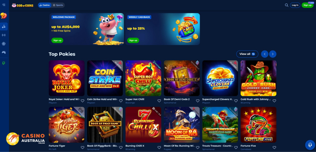 God of Coins Casino Review Australia