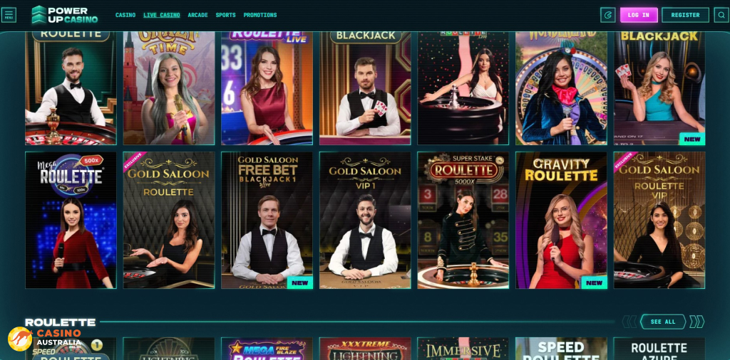 PowerUp Casino Live Games Australia