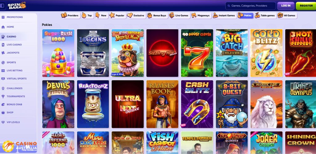 Spinbara Casino Games Australia
