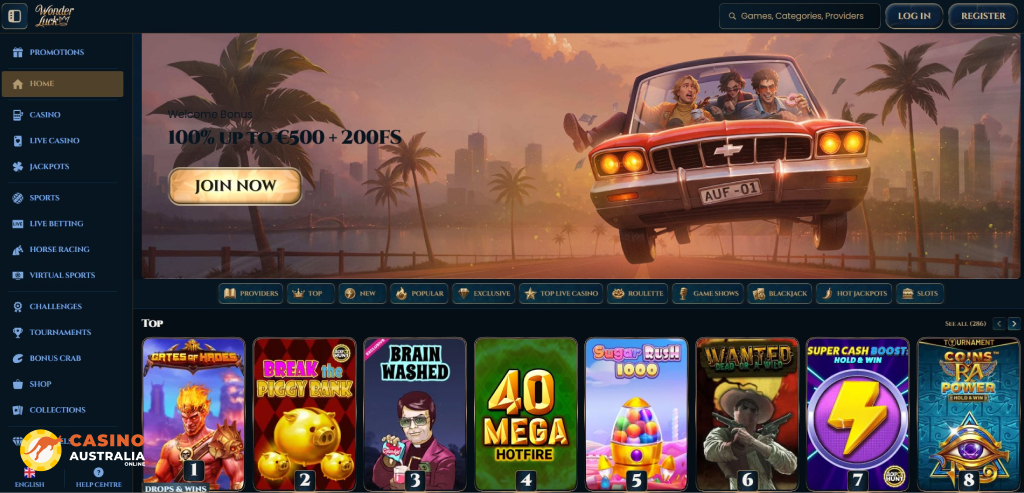 WonderLuck Casino Review Australia