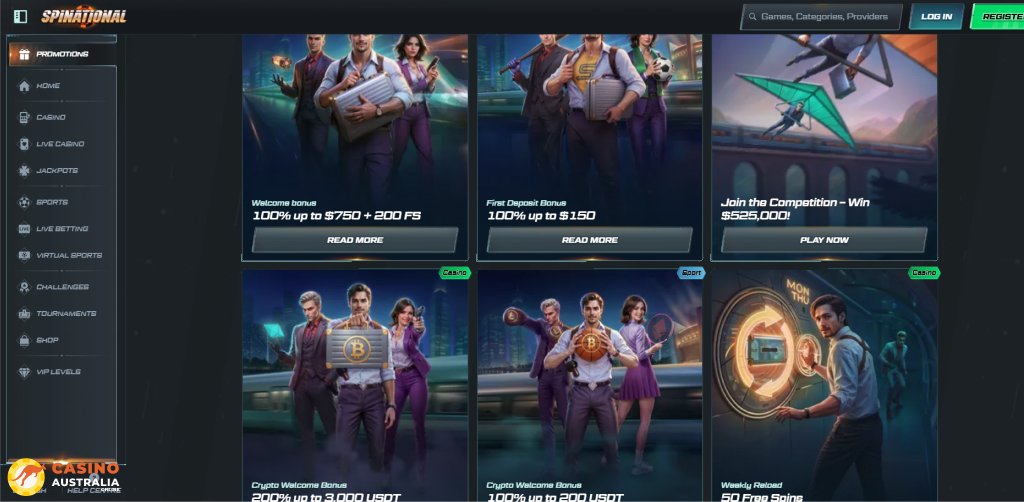 Spinational Casino Promotions Australia