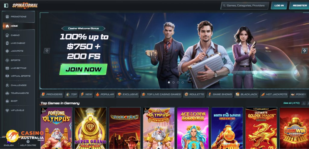 Spinational Casino Review Australia