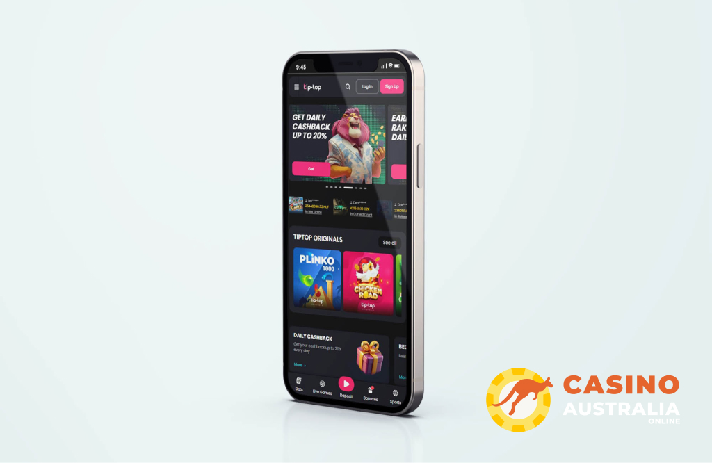Tip Top Bet Casino Mobile Version