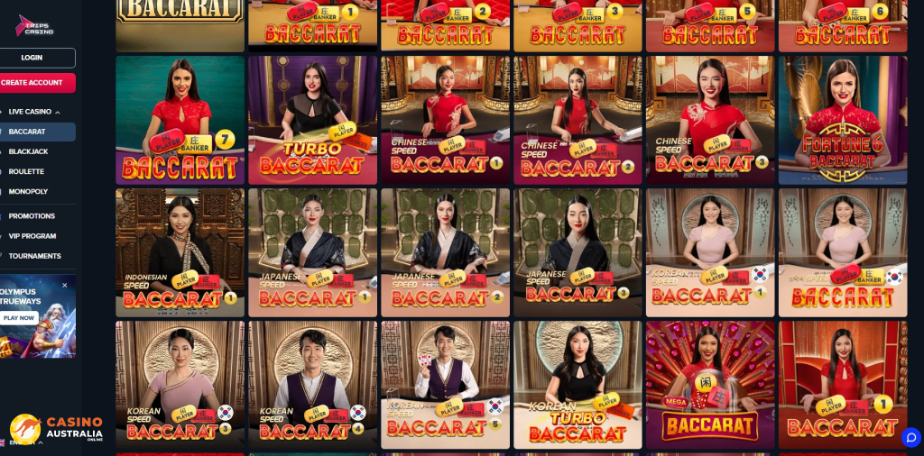 Trips Casino Live Games Australia
