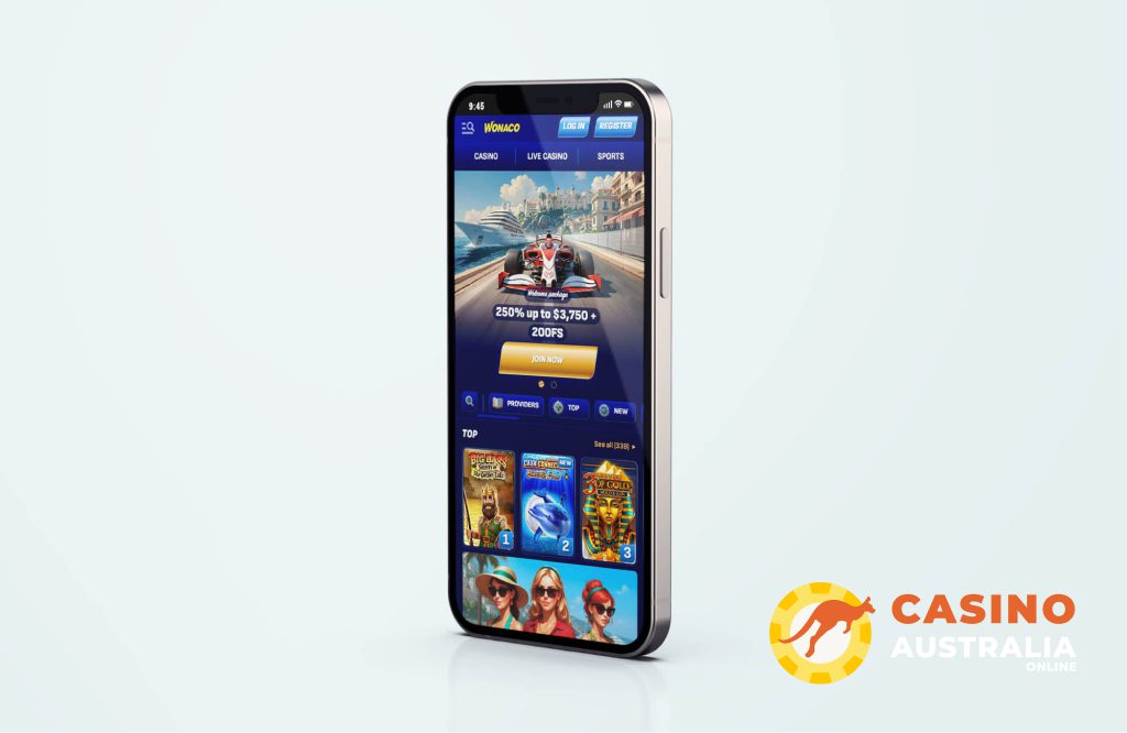Wonaco Casino Mobile Version