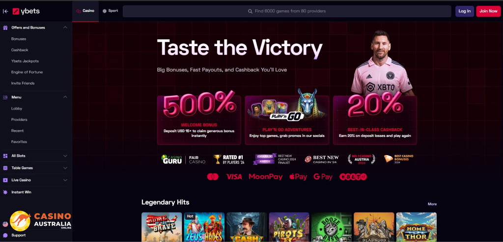 Ybets Casino Review Australia