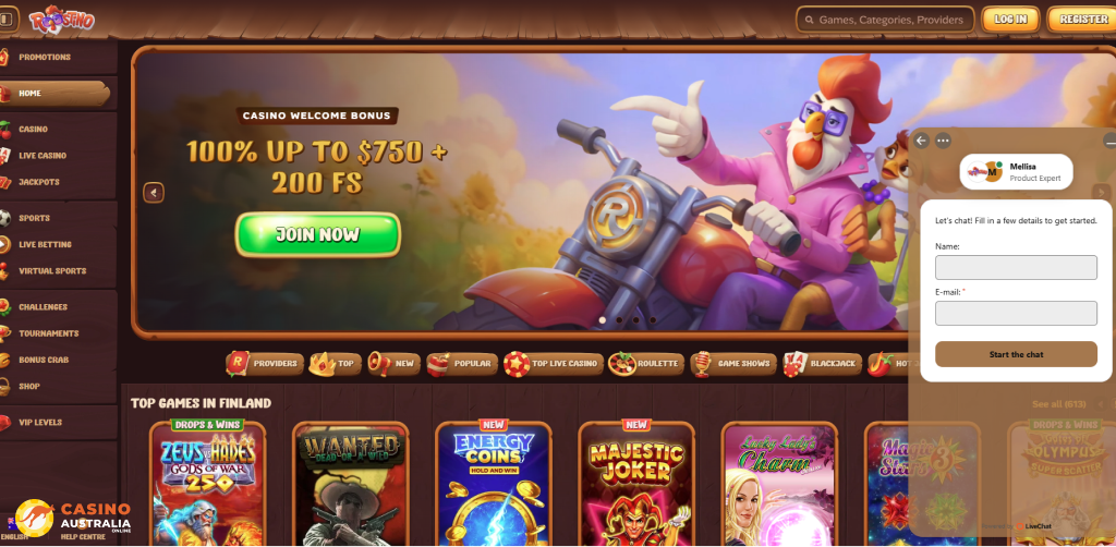 Customer Support at Roostino Casino Australia