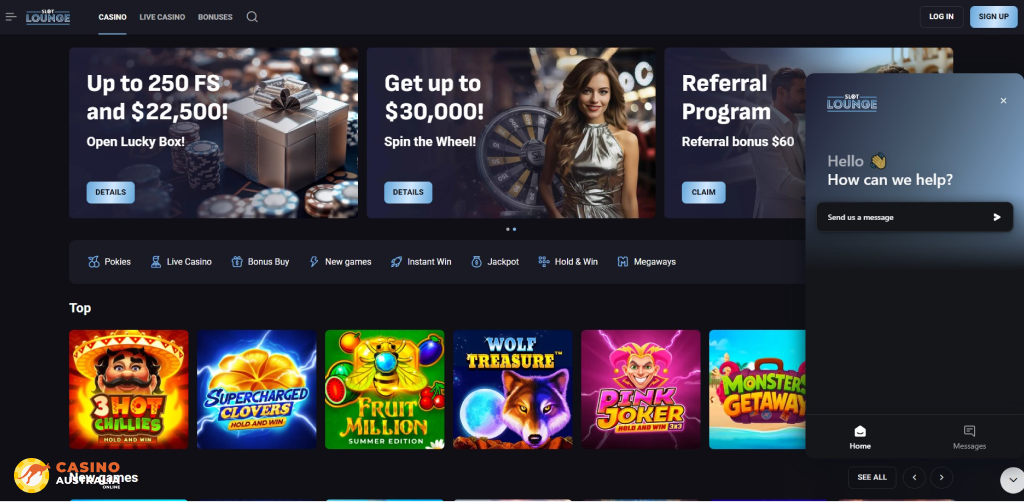 Customer Support at SlotLounge Casino Australia