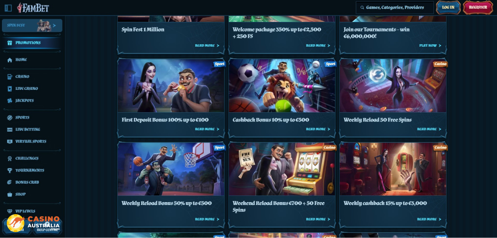 FamBet Casino Promotions Australia