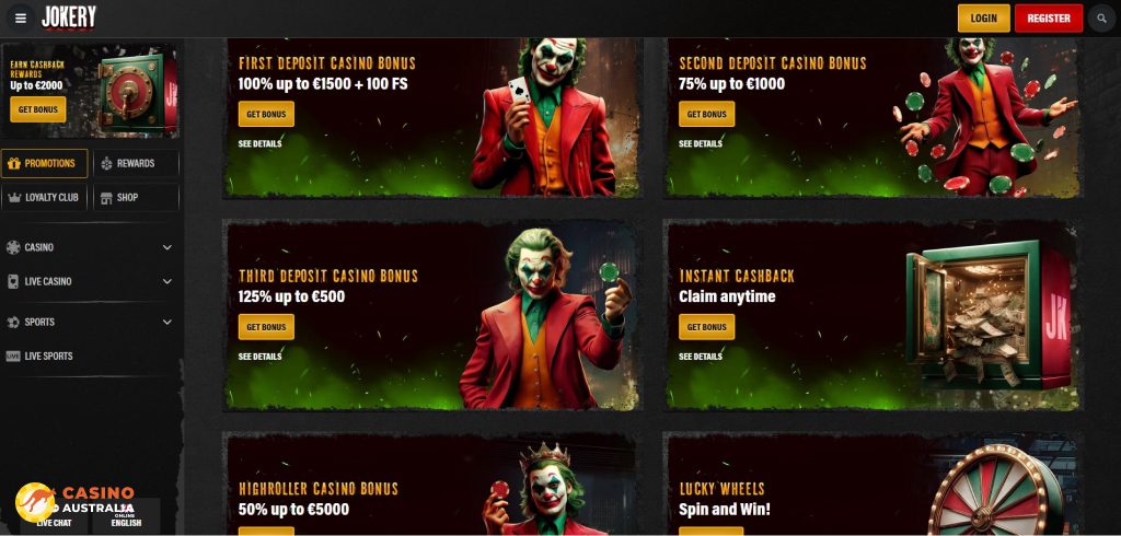 Jokery Casino Promotions Australia