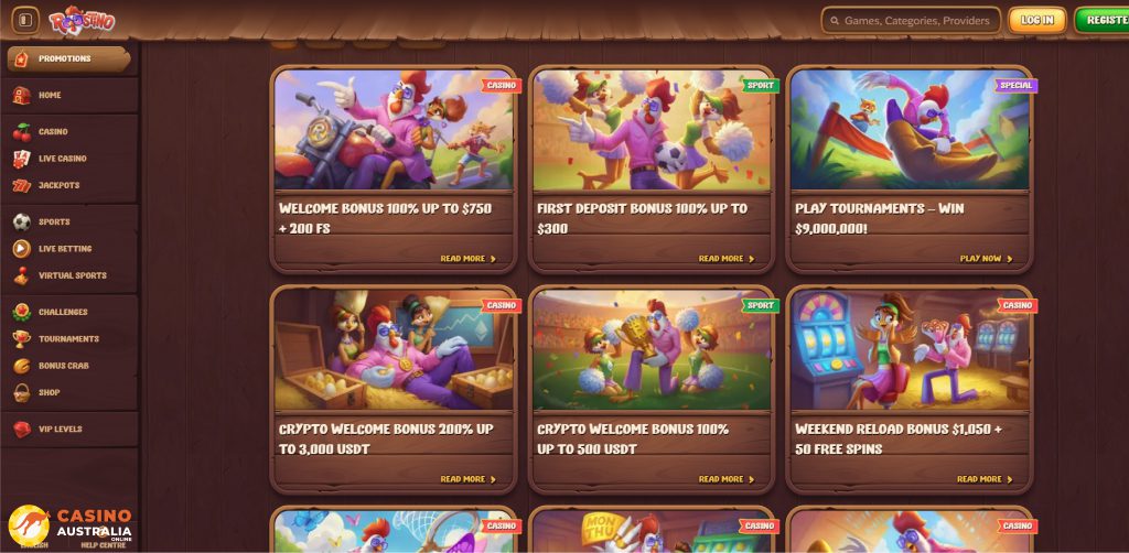 Roostino Casino Promotions Australia