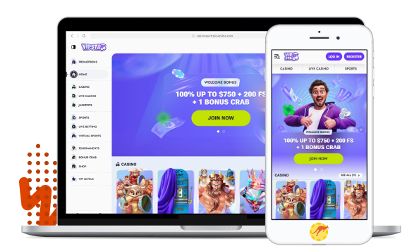 Vipsta Casino Mobile Devices