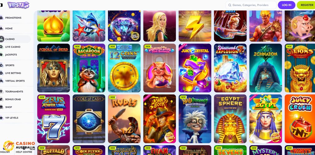 Vipsta Casino Pokies Australia