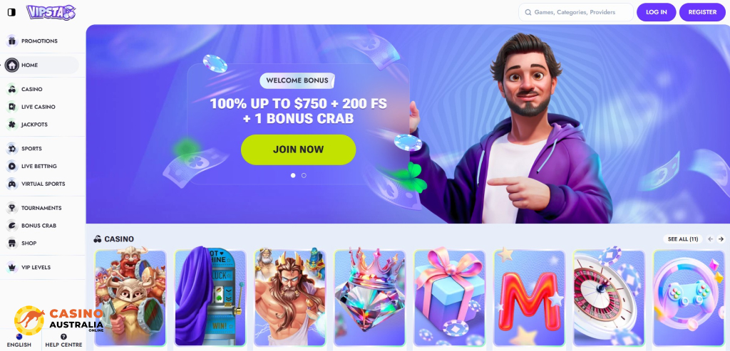 Vipsta Casino Review Australia