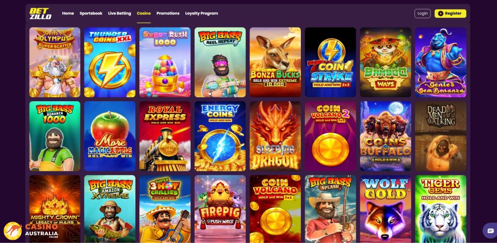 Betzillo Casino Games Australia