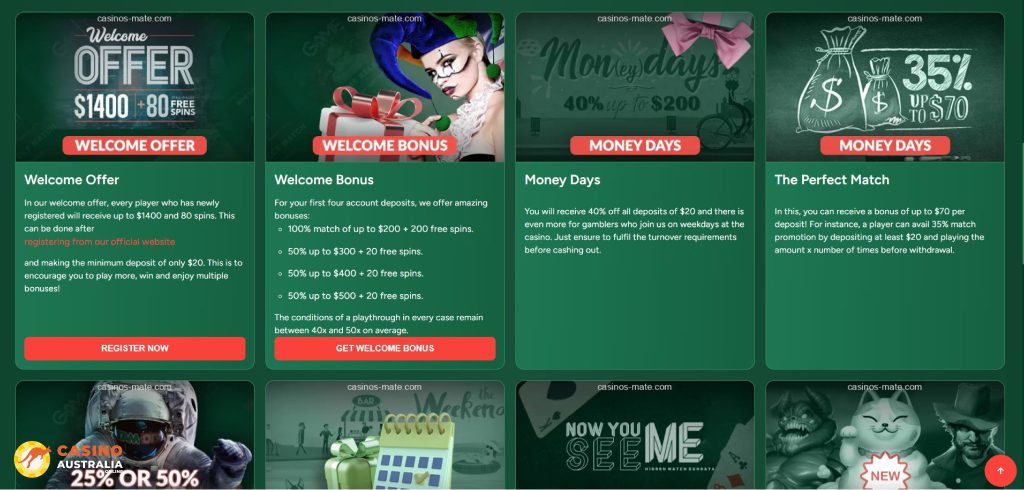 Casino Mate Promotions Australia