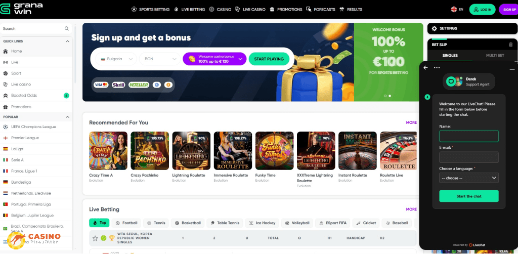 Customer Support at GranaWin Casino Australia