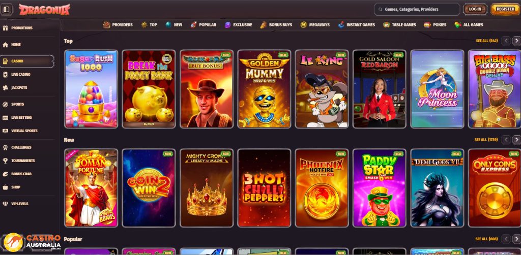 Dragonia Casino Games Australia
