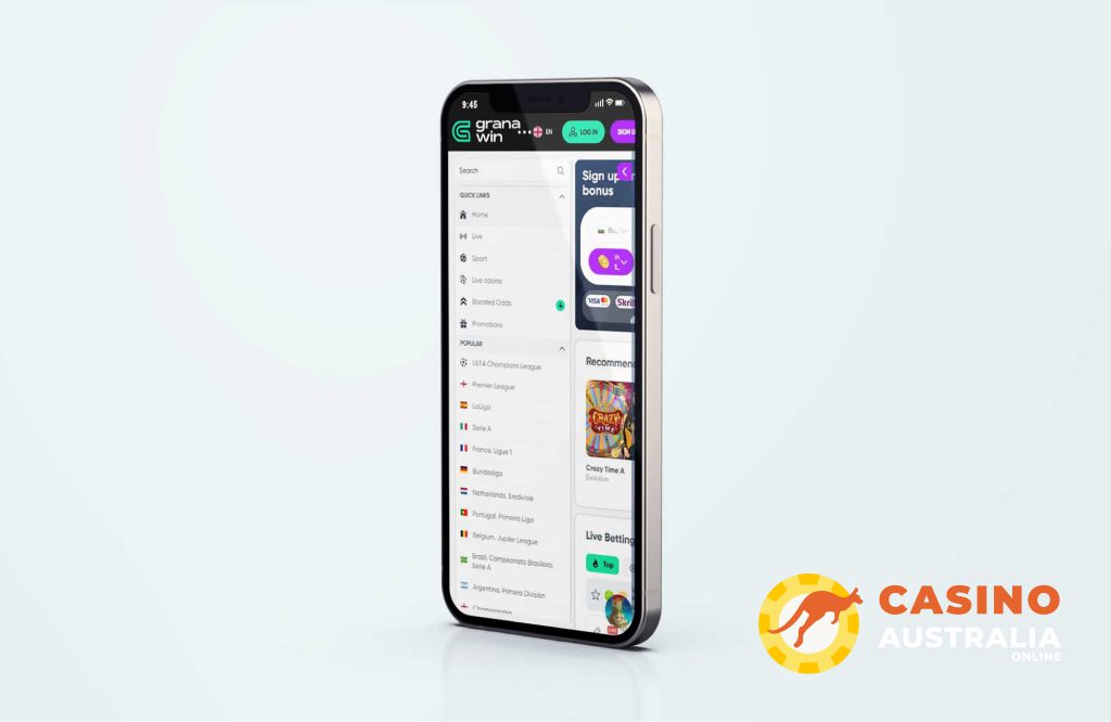 GranaWin Casino Mobile Version