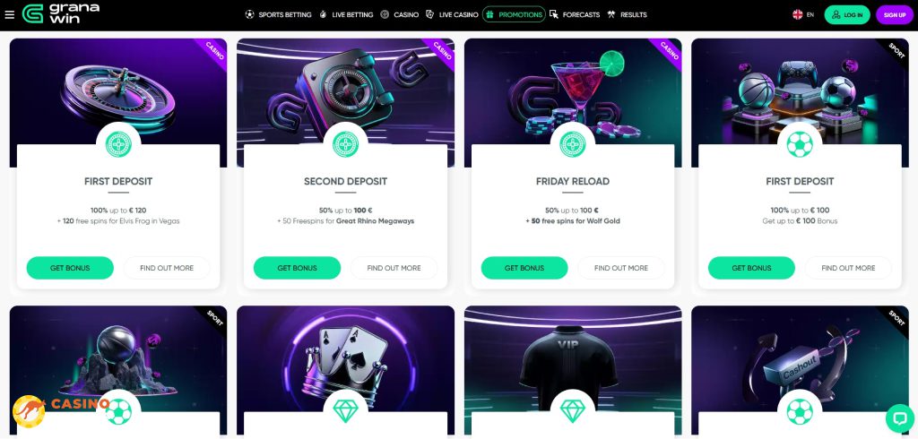 GranaWin Casino Promotions Australia